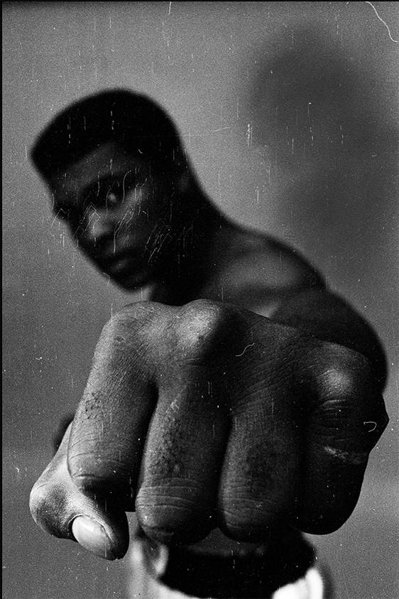 Thomas Hoepker, Chicago, Illinois. 1966, Muhammad Ali Showing Off His Left Fist